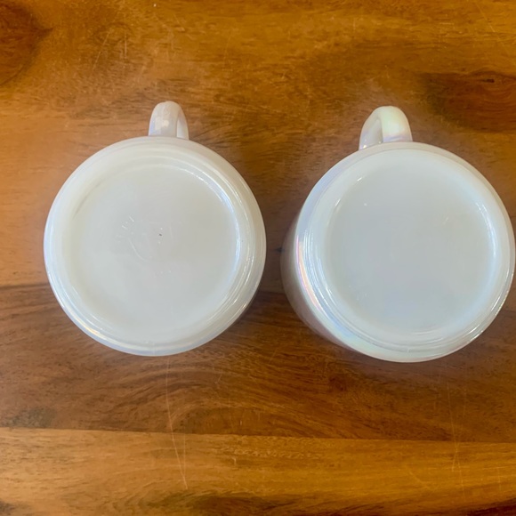 Federal Pair Of Iridescent Mugs Vintage - Picture 4 of 4